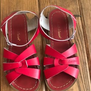 Salt Water red sandals